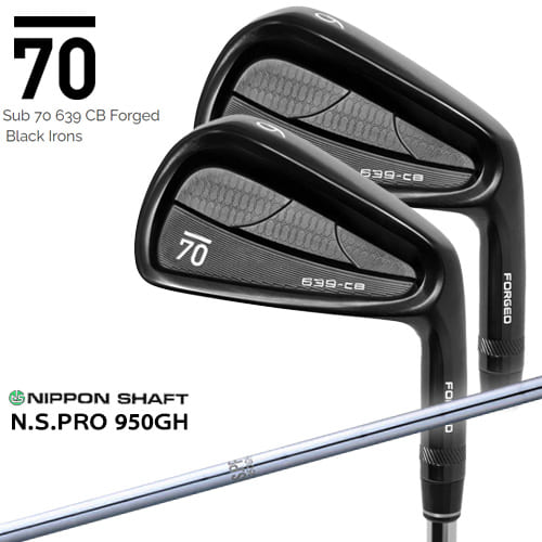 【在庫品即納】Sub 70 639 CB Forged Black Irons サブセブンティ アイアン5本セット(6I～PW) N.S.PRO_950GH 日本シャフト カスタムクラブ