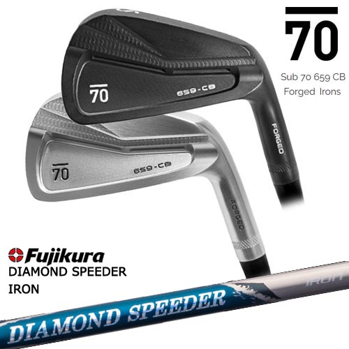 【在庫品即納】Sub 70 659 CB Forged Irons(サテン ブラック) サブセブンティ アイアン5本セット(6I～PW) DIAMOND SPEEDER IRON ダイヤモンドスピーダー フジクラ Fujikura