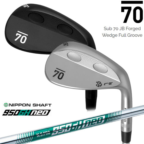 【在庫品即納】Sub 70 JB Forged Wedge Full Groove Wedge(サテン/ブラック) サブセブンティ ウェッジ N.S.PRO_950GH_neo/日本シャフト/カスタムクラブ|カスタムクラブ工房 OVDGOLF