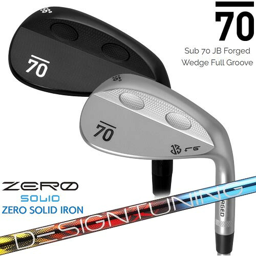 【在庫品即納】Sub 70 JB Forged Wedge Full Groove Wedge(サテン/ブラック) サブセブンティ ウェッジ Designtuning ZERO SOLID WEDGE(ゼロ ソリッド) デザインチューニング|カスタムクラブ工房 OVDGOLF