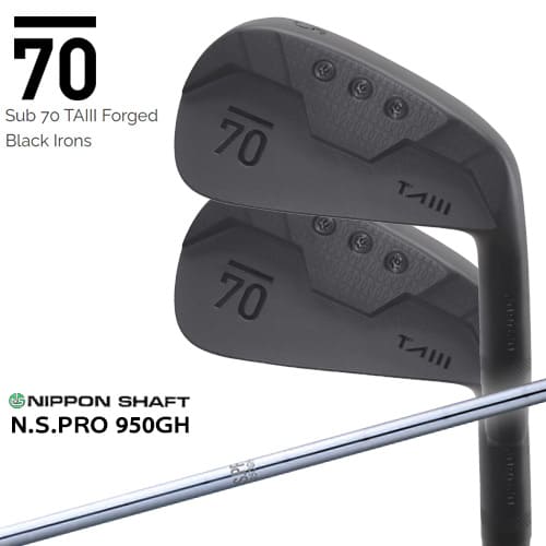 【在庫品即納】Sub 70 TAIII Forged Black Irons サブセブンティ アイアン6本セット(5I～PW) N.S.PRO_950GH 日本シャフト カスタムクラブ