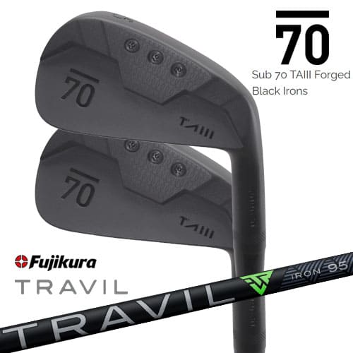【在庫品即納】Sub 70 TAIII Forged Black Irons サブセブンティ アイアン6本セット(5I~PW) TRAVIL IRON トラビルアイアン Fujikura フジクラ|カスタムクラブ工房 OVDGOLF