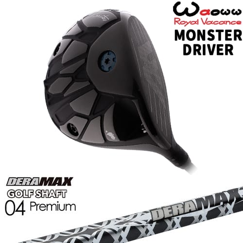 【OVDカスタム】Waoww MONSTER DRIVER モンスター ドライバー[DW]ワオWAOWW DERA MAX GOLF SHAFT 04 Premium デラマックス