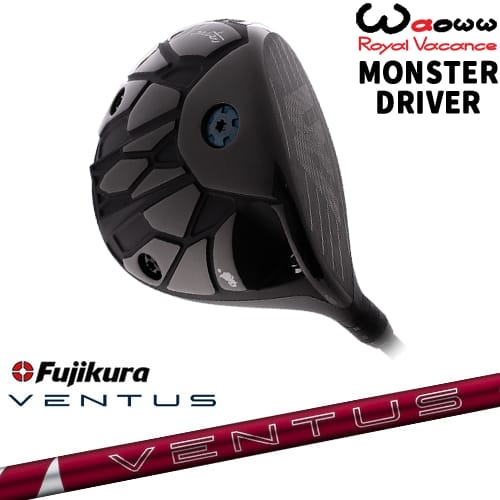 【OVDカスタム】Waoww MONSTER DRIVER モンスター ドライバー[DW]ワオWAOWW 24 VENTUS RED ベンタス レッド フジクラ Fujikura