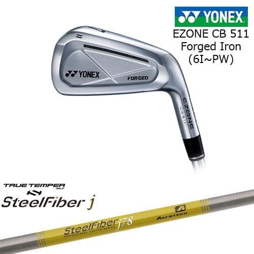 【岩井ツインズ】ヨネックス EZONE CB511 フォージドアイアン 5本セット(6I-PW)[6P] スチールファイバーj(パラレル) SteelFiberTRUE TEMPER