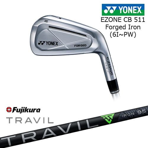 【岩井ツインズ】ヨネックス EZONE CB511 フォージドアイアン 5本セット(6I-PW)[6P] TRAVIL IRON トラビルアイアン Fujikura フジクラ