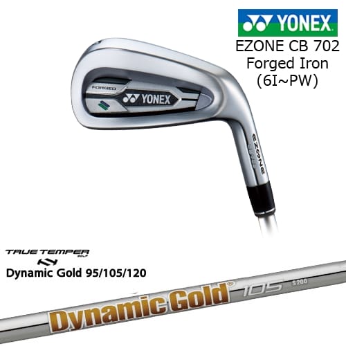 【岩井ツインズ】ヨネックス EZONE CB702 フォージドアイアン 5本セット(6I-PW)[6P] DynamicGold85 95 105 115 120 ダイナミックゴールドTRUE TEMPER