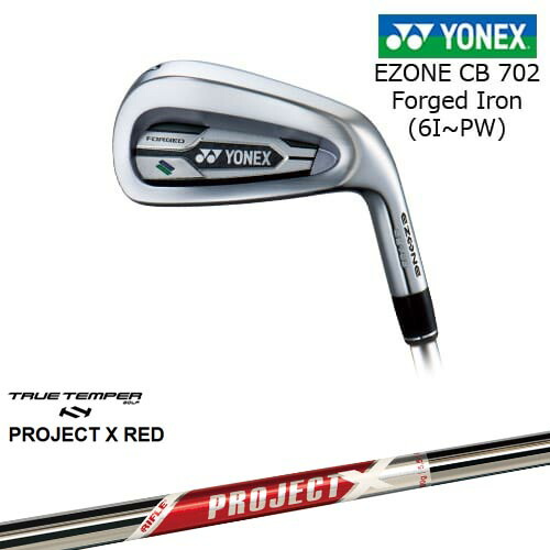 【岩井ツインズ】ヨネックス EZONE CB702 フォージドアイアン 5本セット(6I-PW)[6P] PROJECT X RED プロジェクトエックスレッド TRUE TEMPER