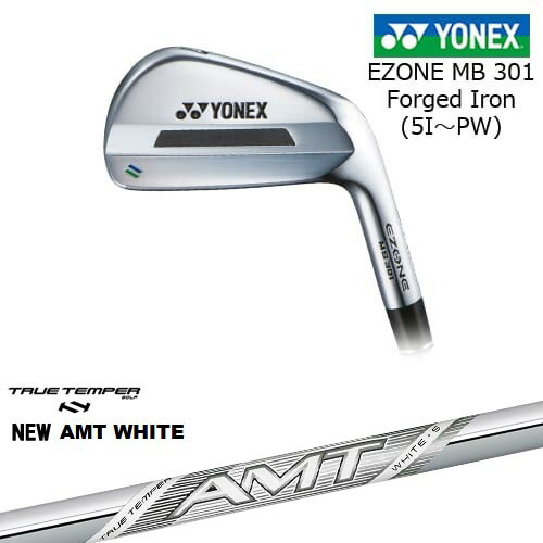 【岩井ツインズ】EZONE MB301 フォージドアイアン6本セット(5I-PW)[5P]ヨネックスYONEX New AMT WHITE ホワイトTRUE TEMPER