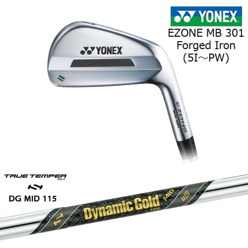 【岩井ツインズ】EZONE MB301 フォージドアイアン6本セット(5I-PW)[5P]ヨネックスYONEX Dynamic Gold MID 115 TRUE TEMPERトゥルーテンパー｜カスタムクラブ工房 OVDGOLF