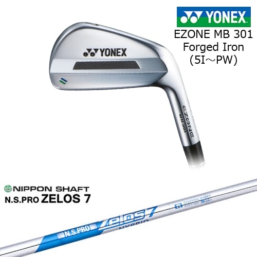 【岩井ツインズ】EZONE MB301 フォージドアイアン6本セット(5I-PW)[5P]ヨネックスYONEX N.S.PRO ZELOS 7 日本シャフト