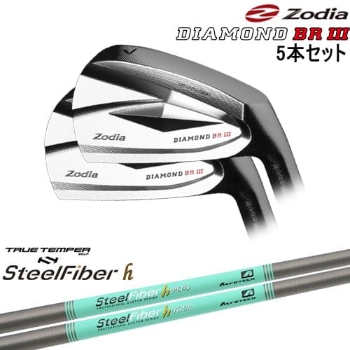 【OVDカスタム】DIAMOND BR III IRON アイアン5本set(6I-PW)[6P]ゾディアZODIA スチールファイバーh(パラレル) SteelFiberTRUE TEMPER｜カスタムクラブ工房 OVDGOLF 123,750円