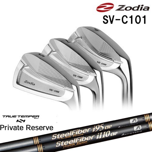 SV-C101 アイアン 6本セット(5I～PW)[5P]ゾディアZODIA SteelFiberｉシリーズ SteelFiber Private Reserve トゥルーテンパー｜カスタムクラブ工房 OVDGOLF