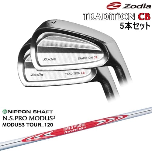 【OVDカスタム】TRADiTiON CB IRON アイアン5本set(6I-PW)[IR]ゾディアZODIA N.S.PRO MODUS3 日本シャフト