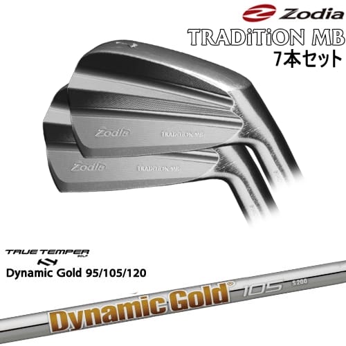 【OVDカスタム】TRADiTiON MB IRON アイアン7本set(4I-PW)[4P]ゾディアZODIA DynamicGold85 95 105 115 120 ダイナミックゴールドTRUE TEMPER