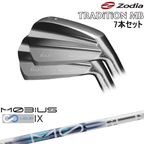 【OVDカスタム】TRADiTiON MB IRON アイアン7本set(4I-PW)[4P]ゾディアZODIA MOBIUS LIQUIDメビウスリキッド IX Design Tuningデザインチューニング｜カスタムクラブ工房 OVDGOLF