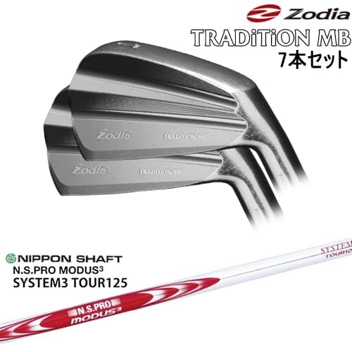 【OVDカスタム】TRADiTiON MB IRON アイアン7本set(4I-PW)[4P]ゾディアZODIA N.S.PRO MODUS3 SYSTEM3 TOUR125 日本シャフト｜カスタムクラブ工房 OVDGOLF
