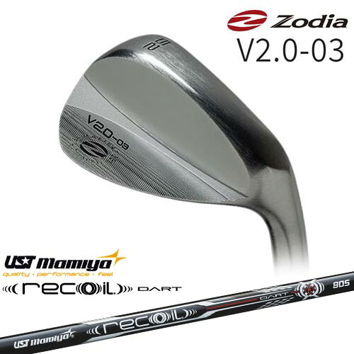 【軟鉄鍛造ウェッジ】V20-03 52-56-58[WD]ゾディアZODIA Recoil DART リコイルダートUSTマミヤmamiya｜カスタムクラブ工房 OVDGOLF
