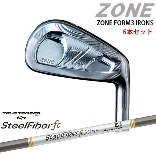 ZONE FORM3 IRONS SteelFiberTRUE #5〜PW(6本セット) スチール