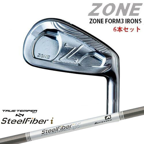 ZONE FORM3 IRONS #5～PW(6本セット)[5P]ゾーン スチールファイバーi(パラレル) SteelFiberTRUE TEMPER 132,000円