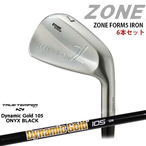 ZONE FORM5 IRONS #5～PW(6本セット)[5P]ゾーン DynamicGold105 ONYX BLACK オニキスTRUE TEMPER
