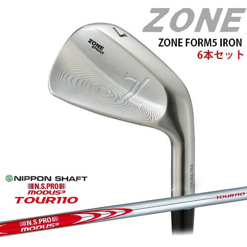 ZONE FORM5 IRONS #5～PW(6本セット)[5P]ゾーン N.S.PRO MODUS3 TOUR110 モーダス3ツアー110 日本シャフト