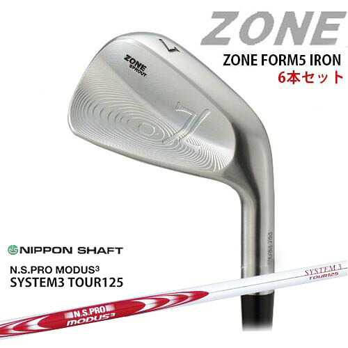 ZONE FORM5 IRONS #5～PW(6本セット)[5P]ゾーン N.S.PRO MODUS3 SYSTEM3 TOUR125 日本シャフト