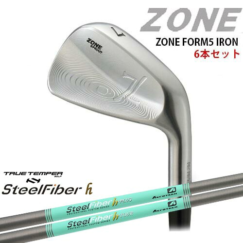 ZONE FORM5 IRONS #5～PW(6本セット)[5P]ゾーン スチールファイバーh(パラレル) SteelFiberTRUE TEMPER｜カスタムクラブ工房 OVDGOLF