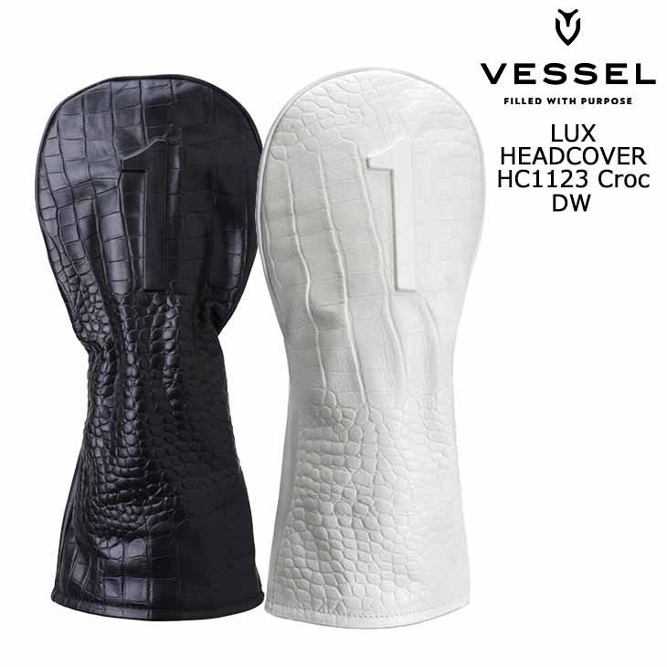 VESSEL ベゼル LUX クロコ クロコダイル HC1123 ヘッドカバー ドライバー用|カスタムクラブ工房 OVDGOLF