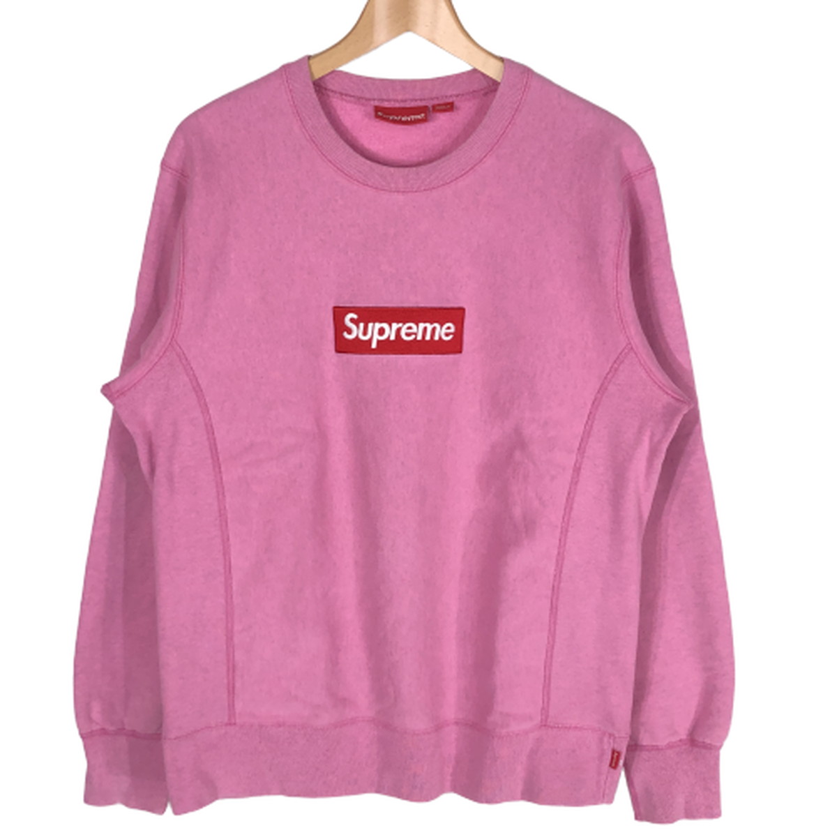 楽天市場 中古 Supreme シュプリーム Box Logo Crewneck Sweatshirt Pink ボックスロゴ クルーネック スウェット M ピンク 国内正規 15aw メンズ レディース オーバーラップ楽天市場店