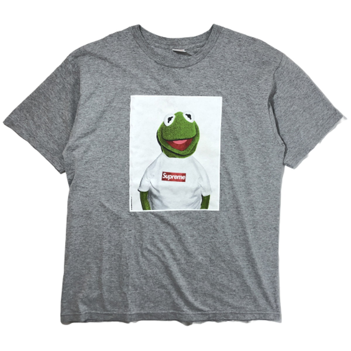 中古 Supreme シュプリーム Kermit The Frog Tee 08ss カーミット フォトtシャツ Xl グレー Grey 灰色 メンズ レディース Filmsdeculfrancais Com