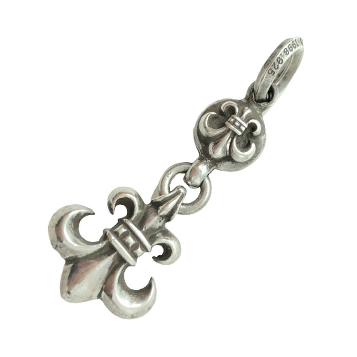 中古 クロムハーツ Chrome Hearts ネックレス 1ボールbsフレアチャーム 1ball Bs Fleur Charm 1b Flr ペンダント トップ シルバー メンズ レディース 04月12日新入荷 東京都内であり Chrome Diasaonline Com