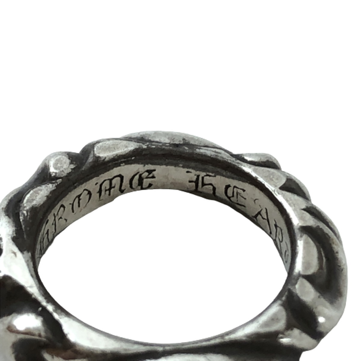 中古 クロムハーツ Chrome Hearts 輪 スクロールバンドリング 4ナンバー Scroll Band Ring 指輪 シルバー Bigcommerce How