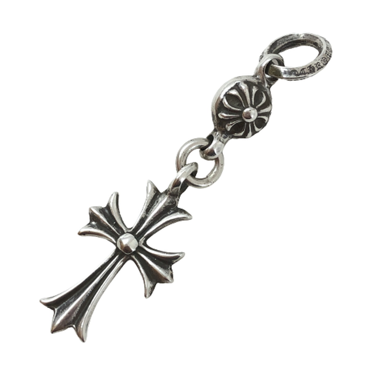 中古 クロムハーツ Chrome Hearts ネックレス 1ボールタイニーchクロス チャーム 現行 1b Tny Ch Crs ペンダント 1ball Tiny Cross シルバー Artisancorand Fr