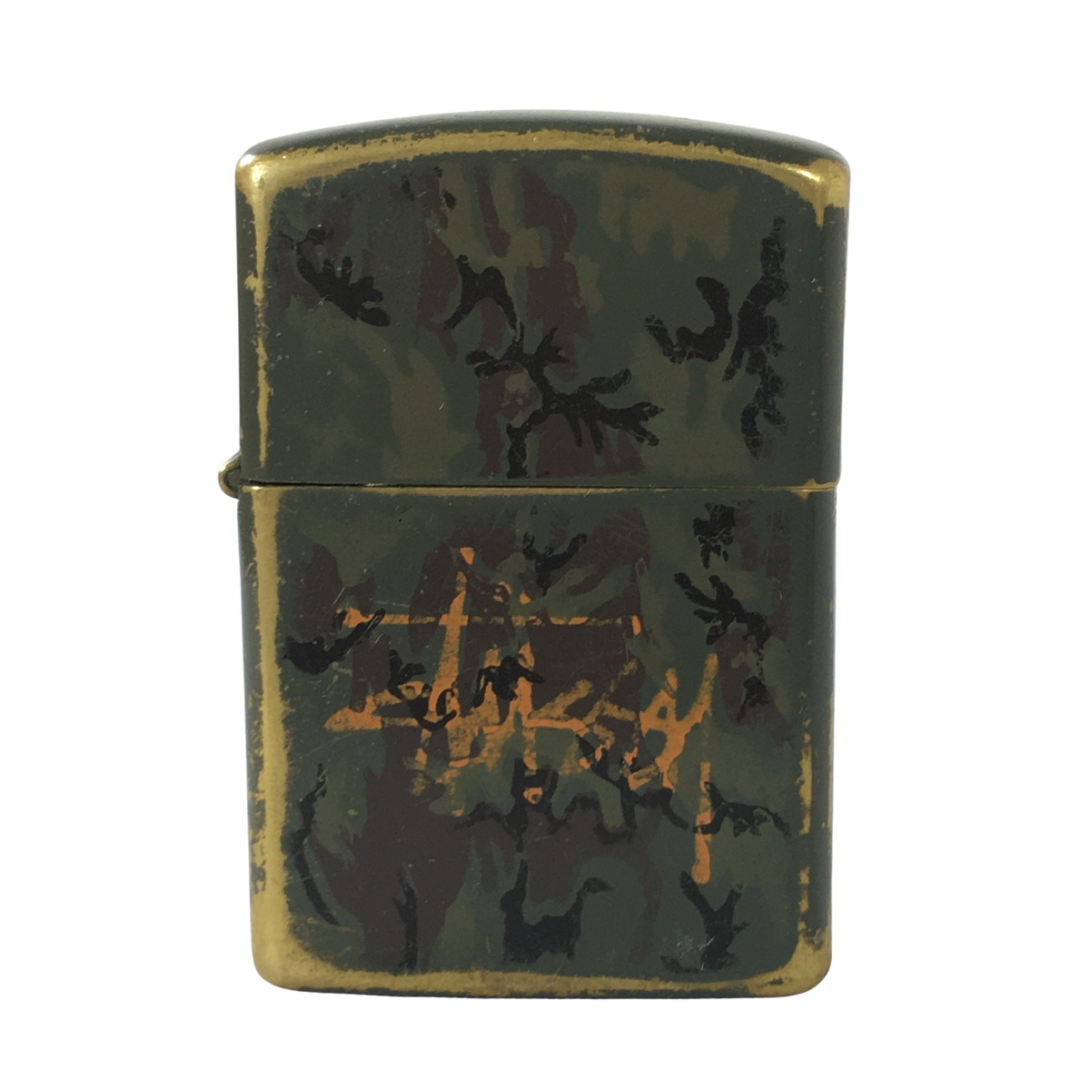 小物 STUSSY Zippo Camouflage Auth Vintage ZIPPO Limited Model STUSSY Logo Lighter