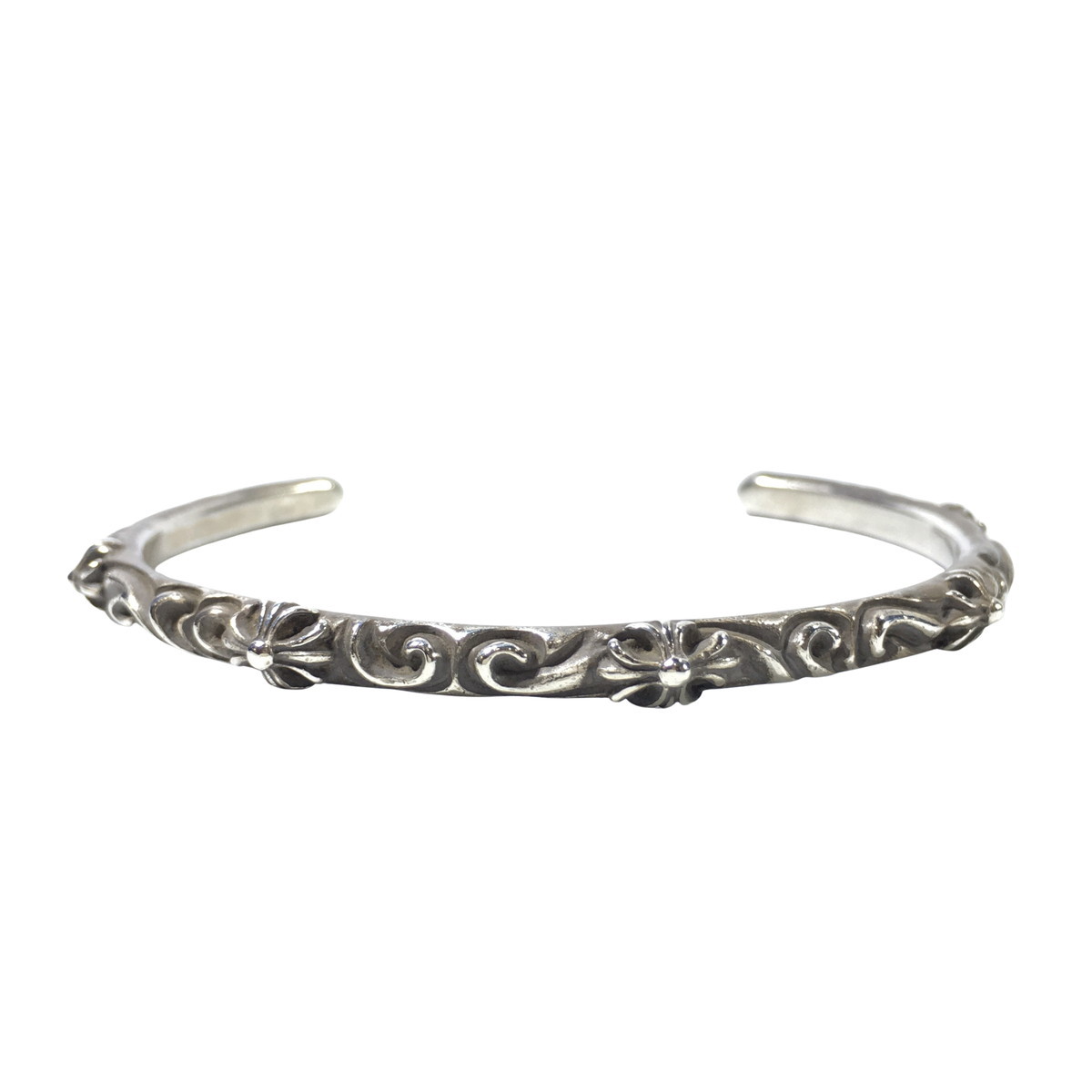 新品同様Chrome Hearts スクロールバンド バングル ブレスレット CHROME HEARTS 【極美品】 クロムハーツ スクロールバンド