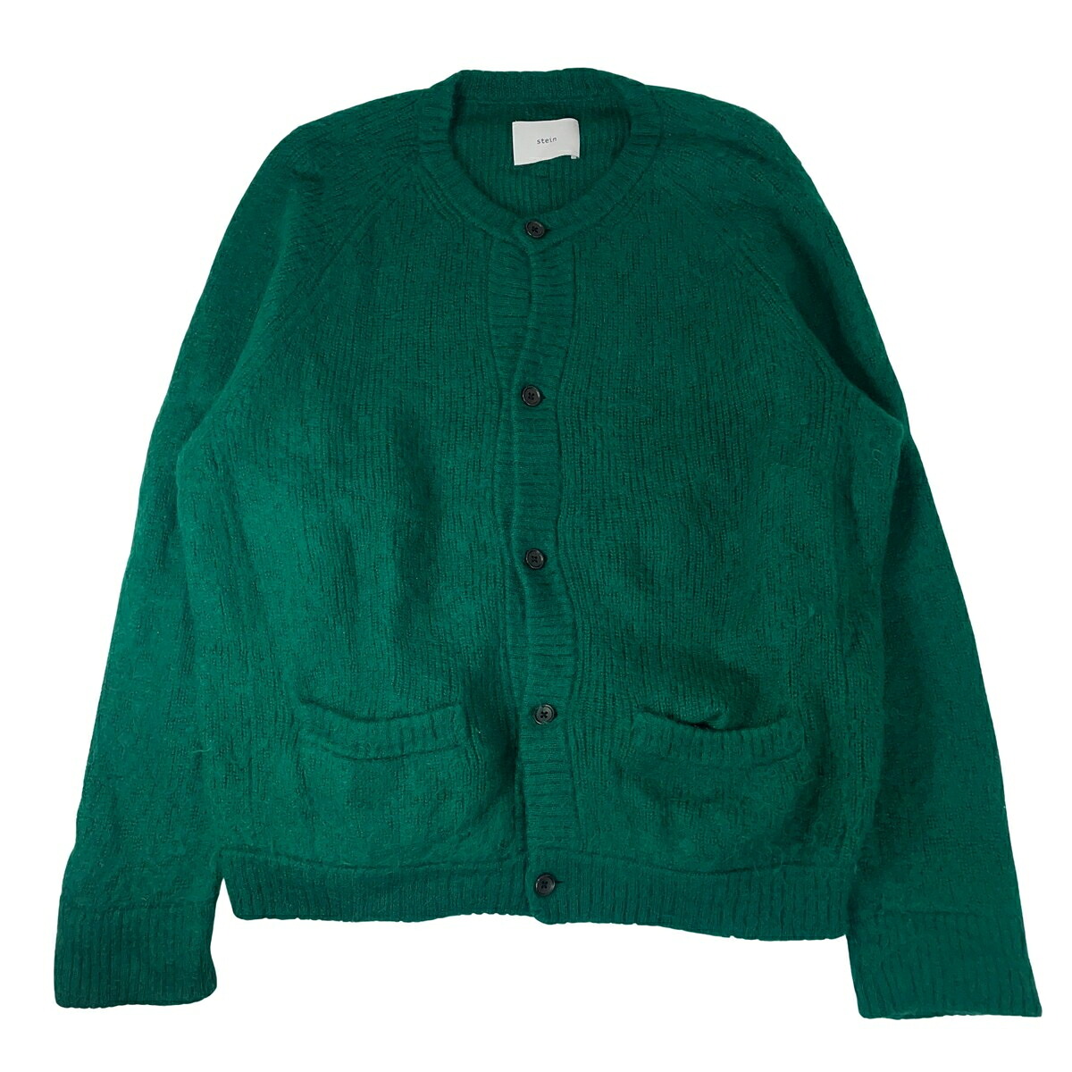stein シュタイン キッド モヘア混 カーディガン KID MOHAIR CARDIGAN ST.445 グリーン 緑 S 【中古】【A1】