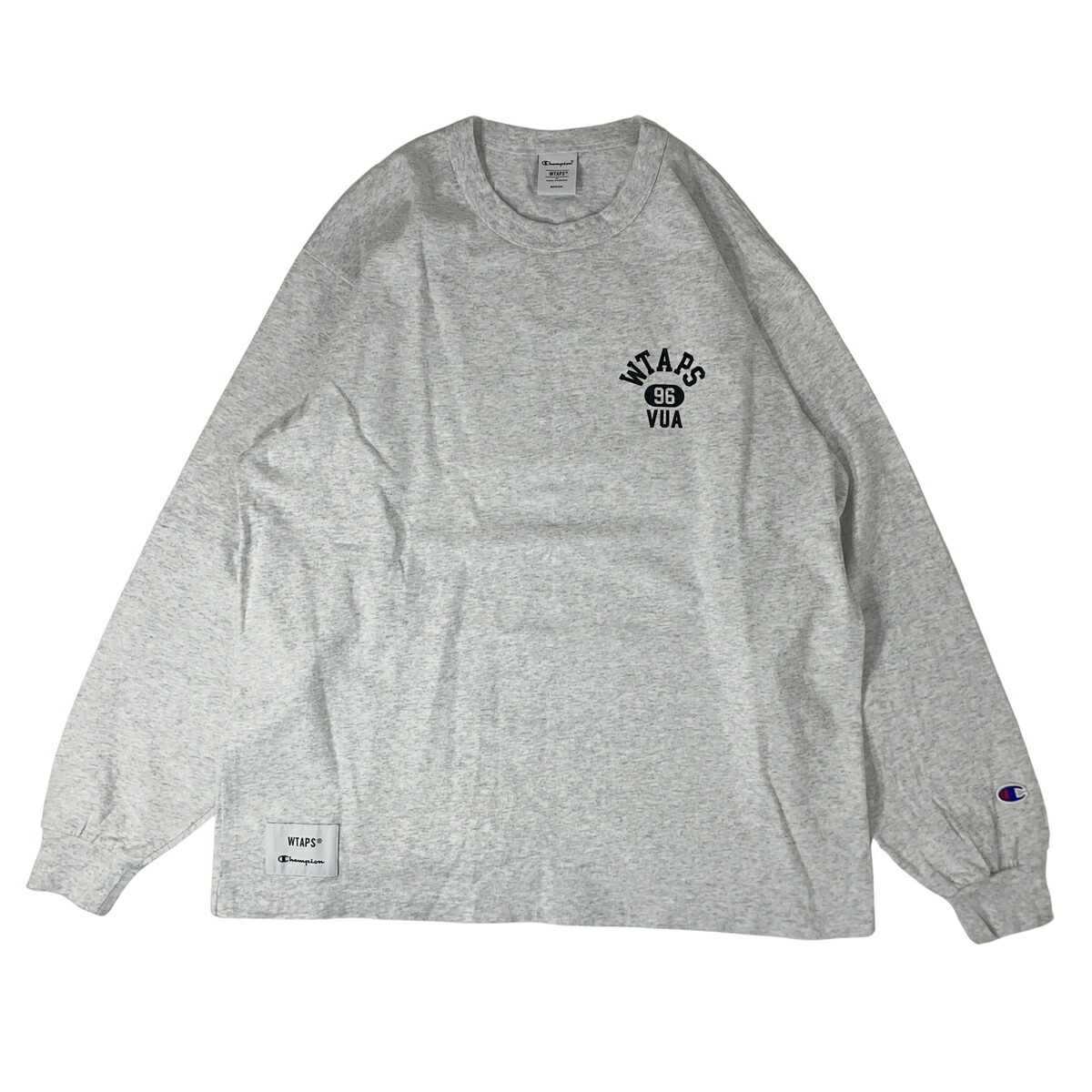ダブルタップス Wtaps CHAMPION はやりっ児 ロングプルオーバー ACADEMY LS COTTON C8-B413 薄墨色 薄墨色 M 【中古】【A1】