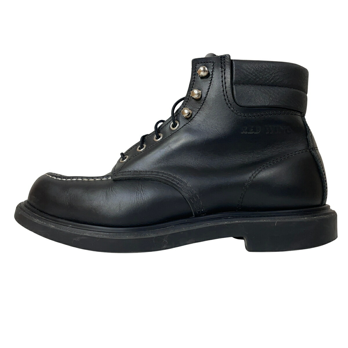 RED WING レッドウィング スーパーソール モックトゥ 8133 黒 28糎 US 10 【中古】【A0】
