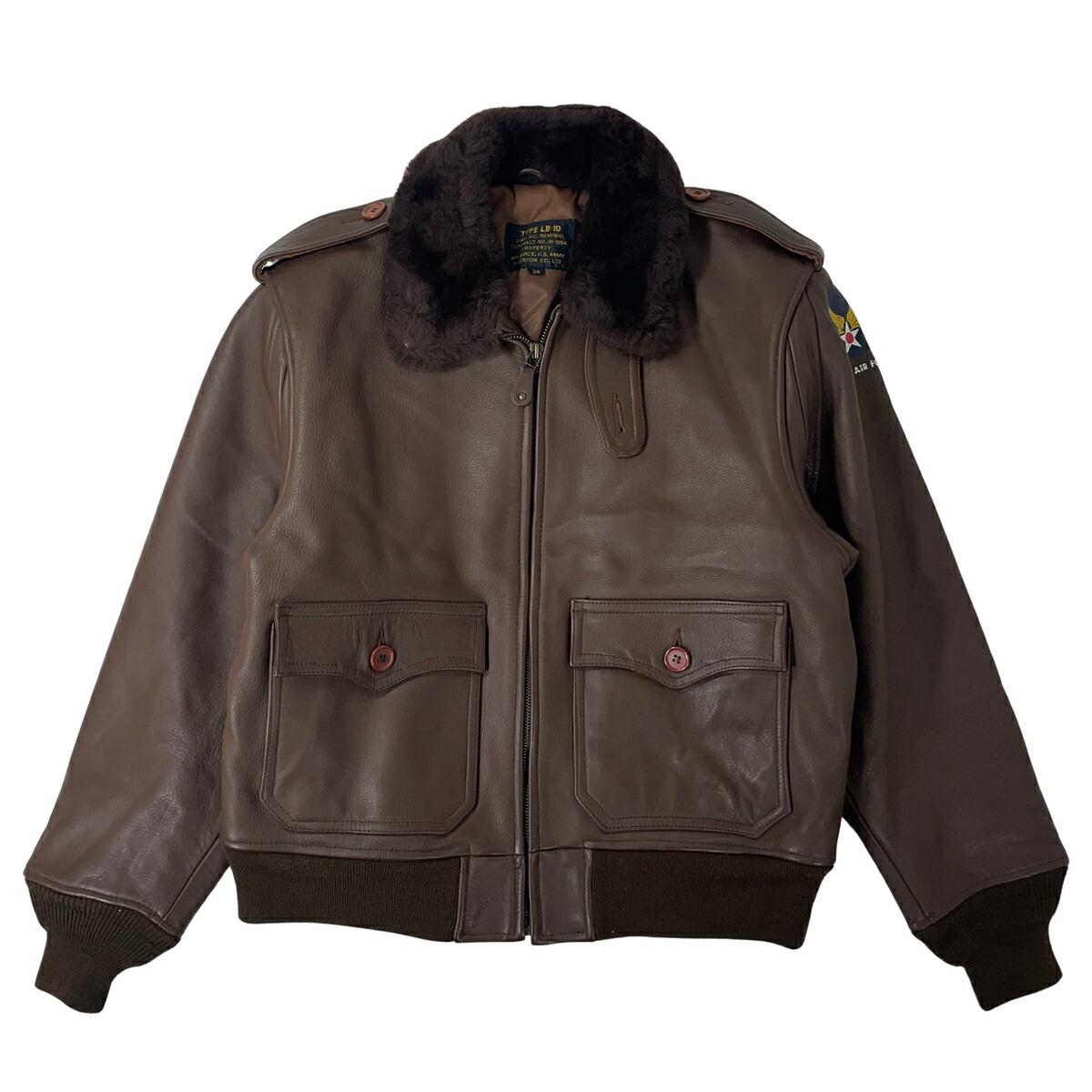 HOUSTON ヒューストン LB-10 飛翔上衣 92M1941 茶 38 【中古】【A3】