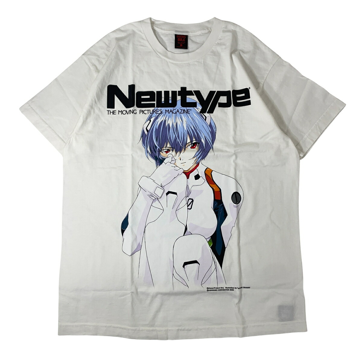 未当て嵌める品 Newtype 新劃期エヴァンゲリオン GEEKS ティーシャツ 白  【A2】