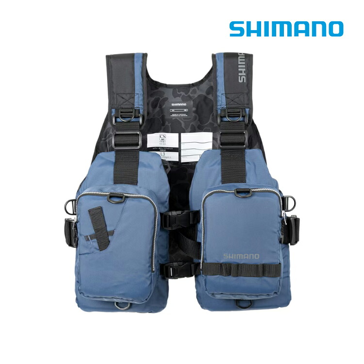 シマノ ライフジャケット VF-068T ゲームベストライト ダスクブルー SHIMANO