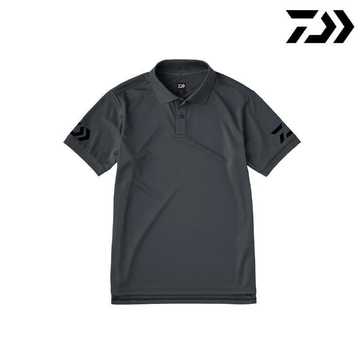 DAIWA　黒 ポロシャツ 半袖 ポケット付き DAIWA 黒 ポロシャツ 半袖 ポケット付き