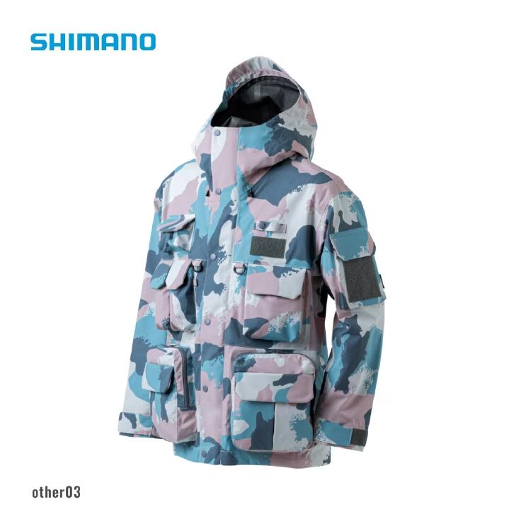 シマノ レインウェア RA-023Z ESレインジャケット 03 ペールHUNカモ SHIMANO