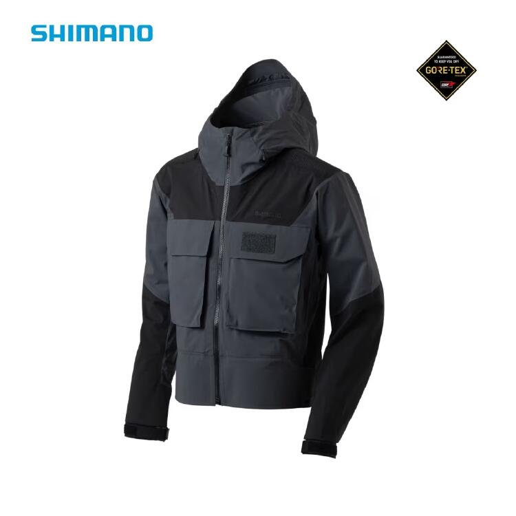 シマノ レインウェア RA-025Z GTX-ST ウェーディングプロジャケット 05 チャコール SHIMANO