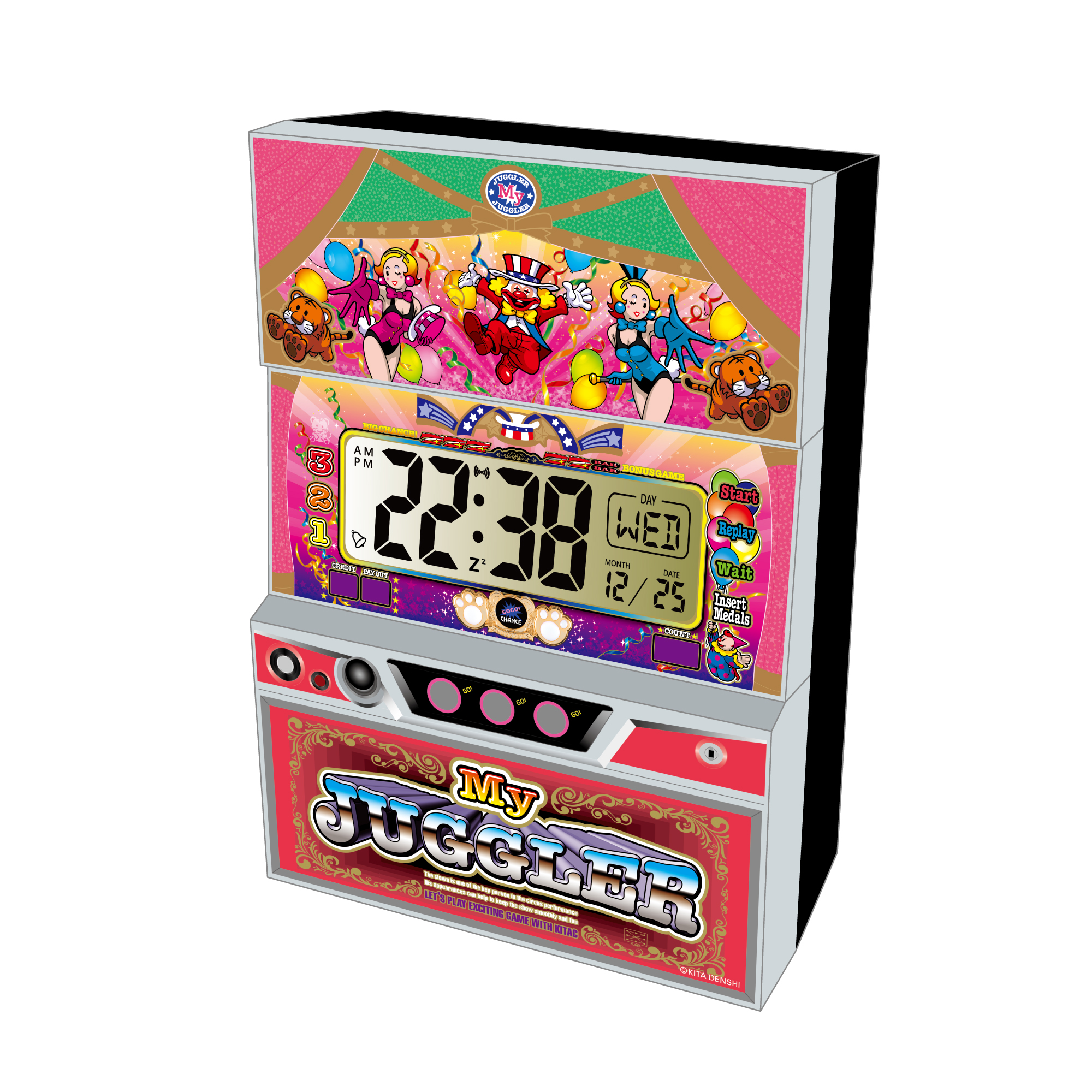 ジャグラーサウンドフラッシュボタン DX ツノっち マグ クロック LEDパネル Amazon | ジャグラー サウンドフラッシュボタン デラックス DX