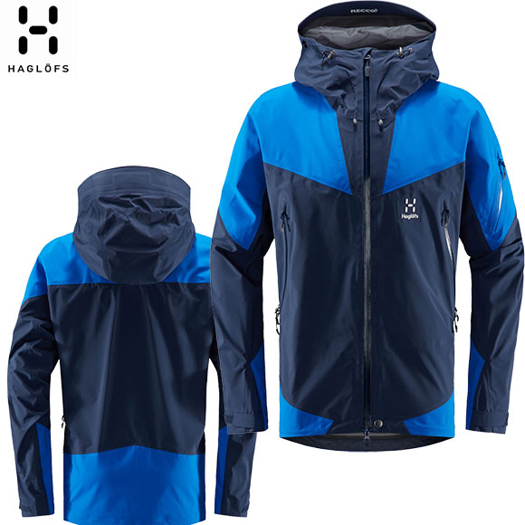 楽天市場 Haglofs ホグロフス Roc Spire Jacket メンズ 19 シェルジャケット ゴアテックス メンズ Stormblue 要エントリー 特別ポイントアップ お買い物マラソン限定 パドルクラブ