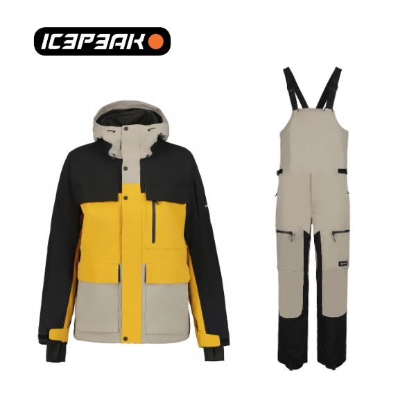 内燃機関まっ盛り icepeak メンズ スキーの板お召しもの 上下仕掛ける CALE MEN + CAMBO MEN 上衣 ズボン下 25-26FW 56221/57131
