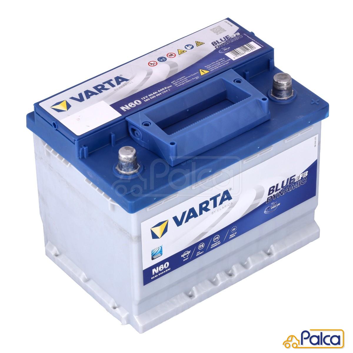 バッテリー 60Ah BLUE Dynamic EFB 5605000064N60|242mm| アバルト フィアット アルファロメオ アウディ フォルクスワーゲン/VW プジョー シトロエン DS ルノー スマート | VARTA ドイツ製｜パーツのパルカ 店