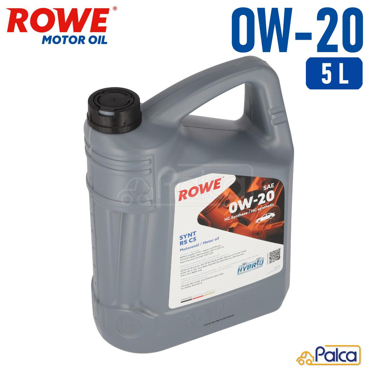 10w40 5 L 1 Liter ROWE HIGHTEC SUPER LEICHTLAUF HC-O SAE 10W-40, (20058) Teilsynthetiköl Motoröl 5w40 5 L